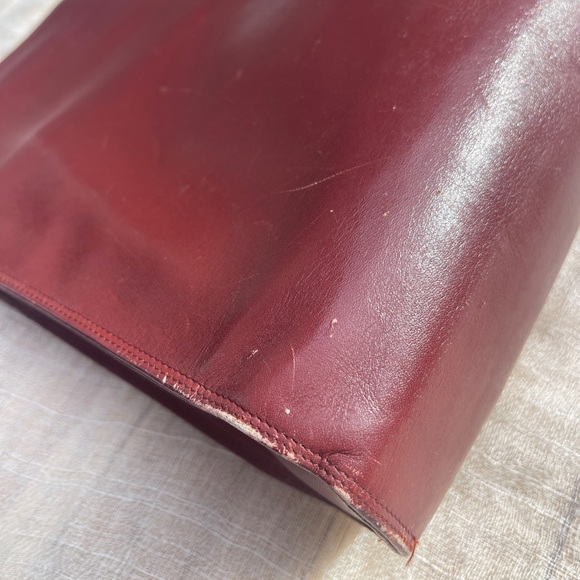 Must de Cartier Shoulder Bag Purse Crossbody Leather Authentic Vintage Clutch - Picture 10 of 15